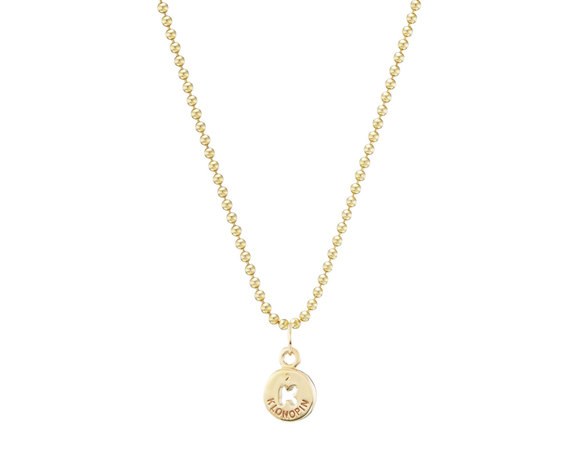 Gold Klonopin Pendant